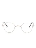 Matsuda geometric-frame glasses - Gold