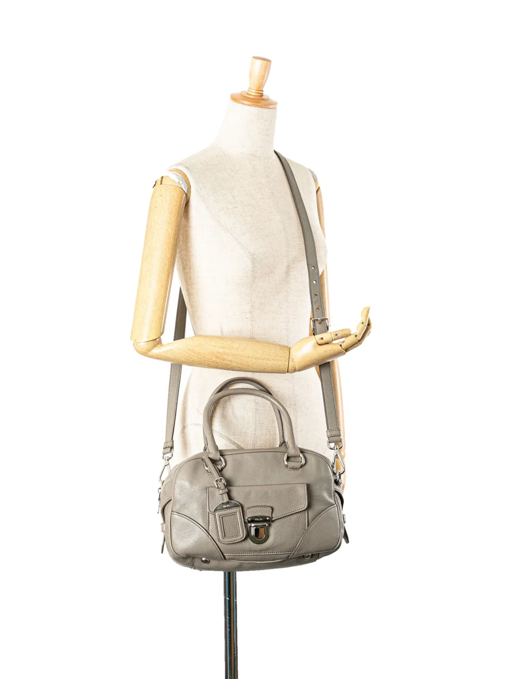 Prada Pre-Owned 2000-2013 Vitello Daino Zip Top satchel | Pre-Owned | Image 2