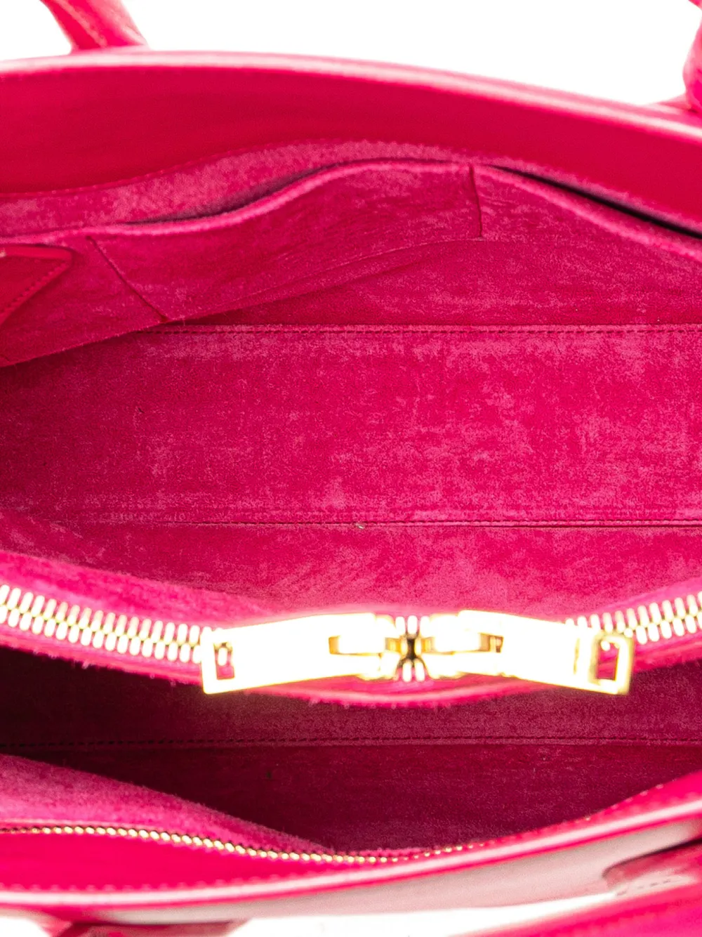 Pre-owned Saint Laurent 2014 Small Leather Sac De Jour Satchel