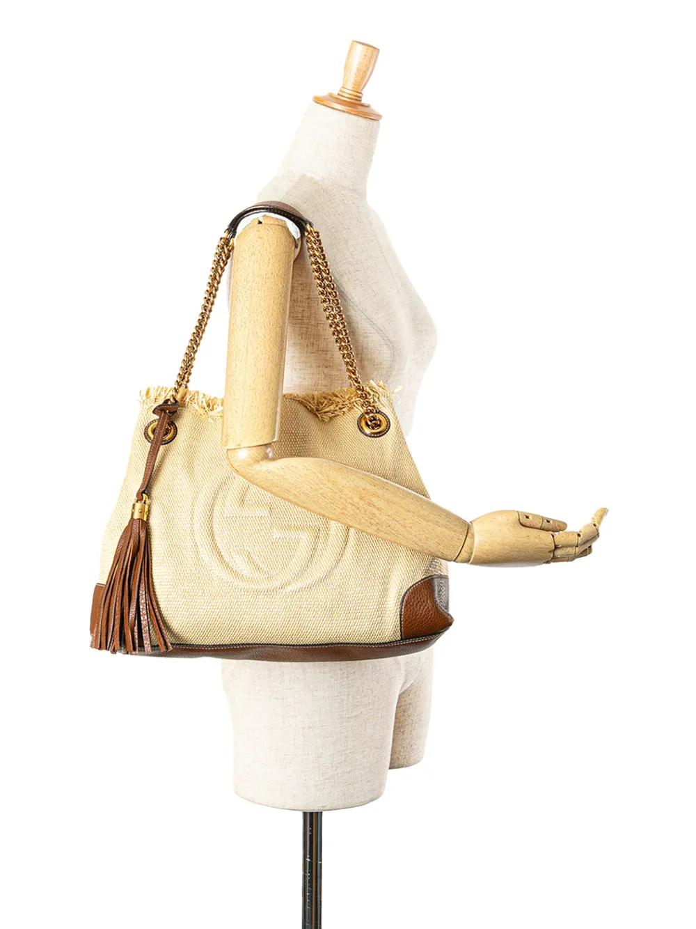 Gucci Pre-Owned 2000-2015 Medium Raffia Soho Chain tote bag | Pre-Owned | Image 2