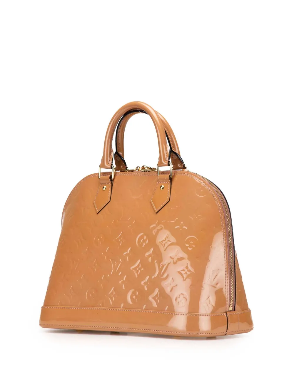 Pre-owned Louis Vuitton 2012 Monogram Vernis Alma Pm Satchel