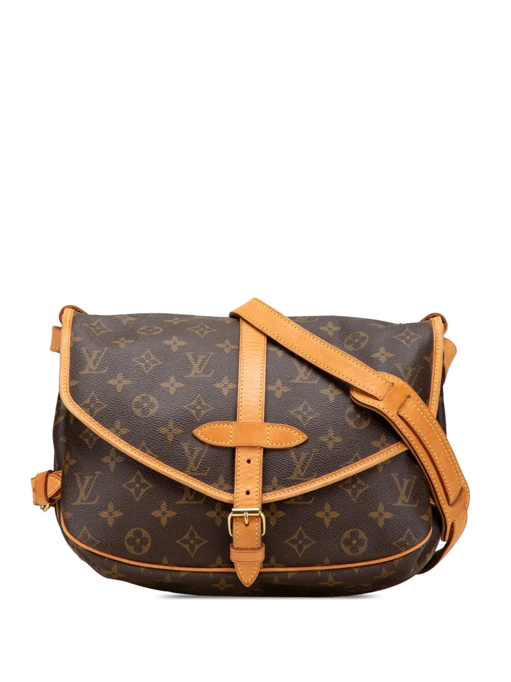 Pre-owned Louis Vuitton 2001 Monogram Saumur 30 Crossbody Bag