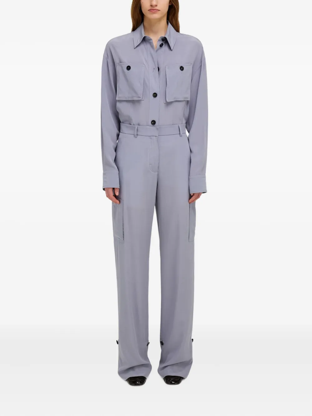 Ferragamo Cargo broek met cargo zak en cuffs - GREY