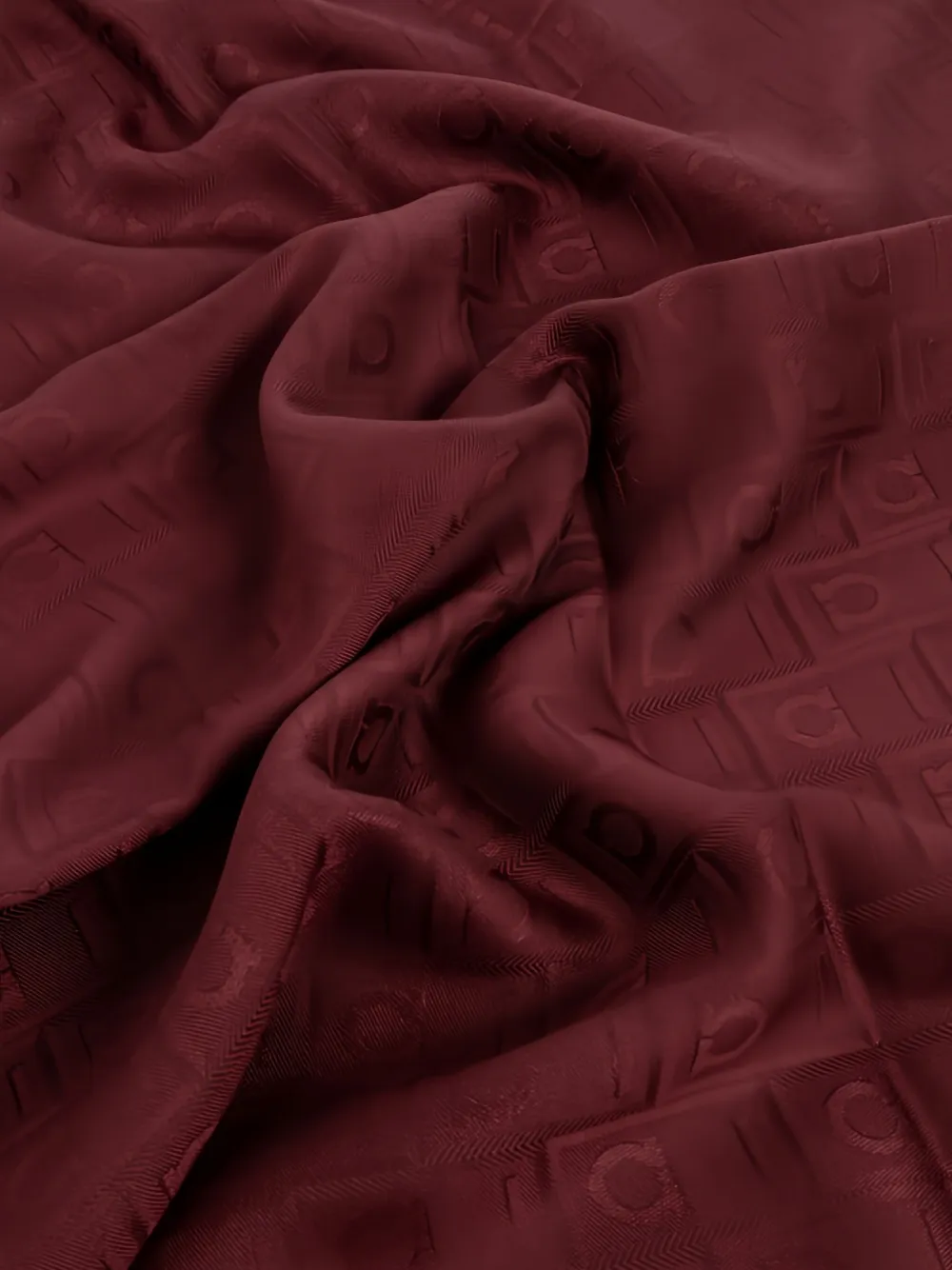Ferragamo logo-pattern scarf - Rood