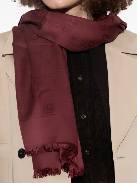 Ferragamo logo-pattern scarf