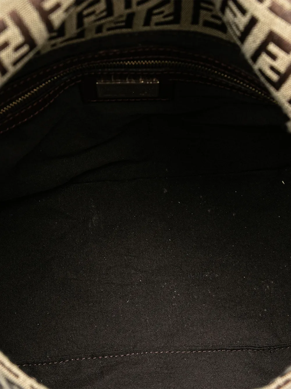 Pre-owned Fendi 2000-2010 Zucchino Canvas Mamma Forever Shoulder Bag