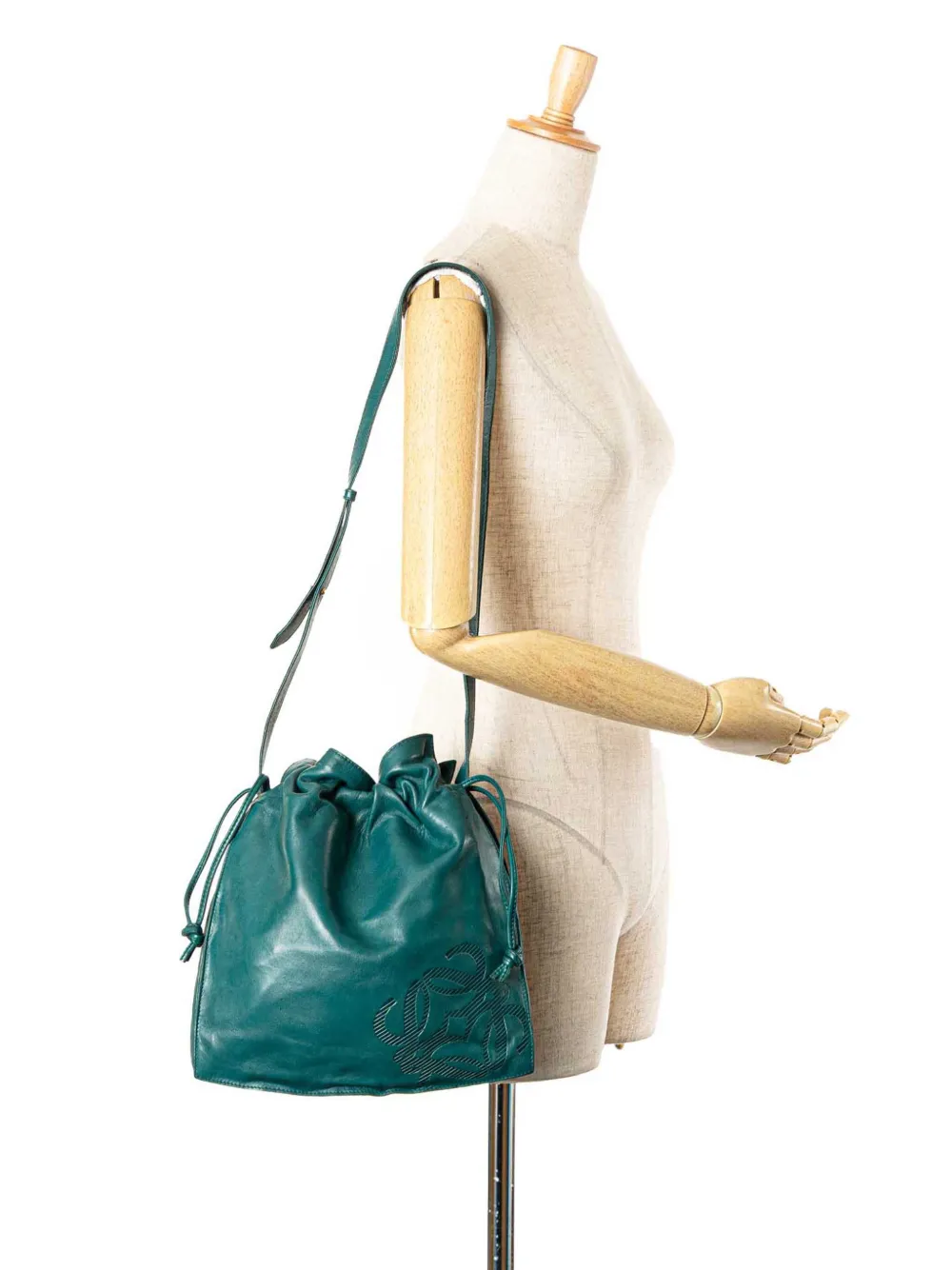 Loewe Pre-Owned bolso de hombro Flamenco de piel de napa con cordones 2000-2024 | Estilos de archivo | Image 2