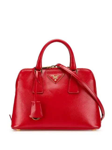 Prada Pre-Owned شنطة 'فيرنيس بروميناد' صغيرة بجلد سافيانو 2010-2024