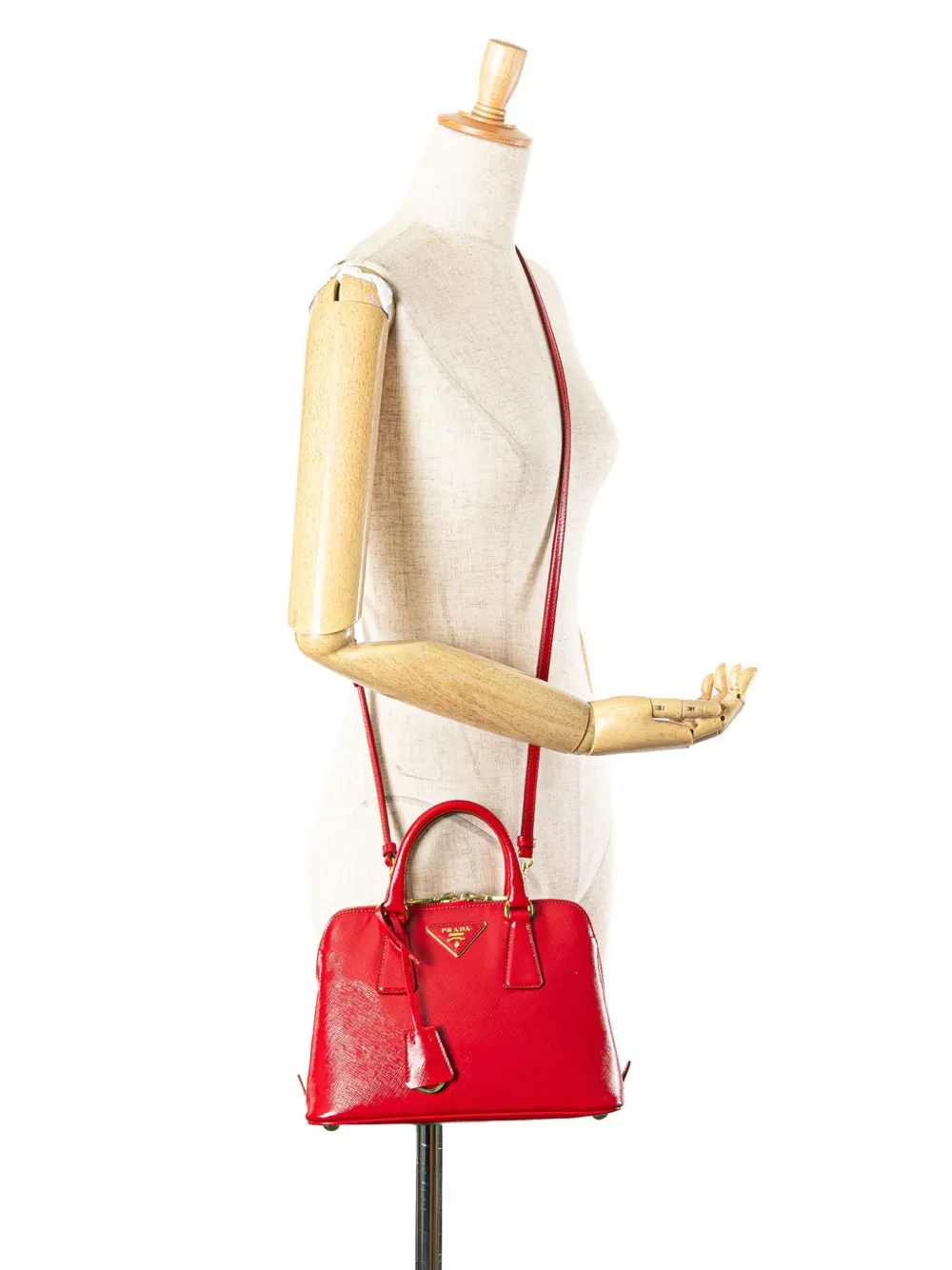 Prada Pre-Owned 2010-2024 Small Saffiano Vernice Promenade satchel | Pre-Owned | Image 2