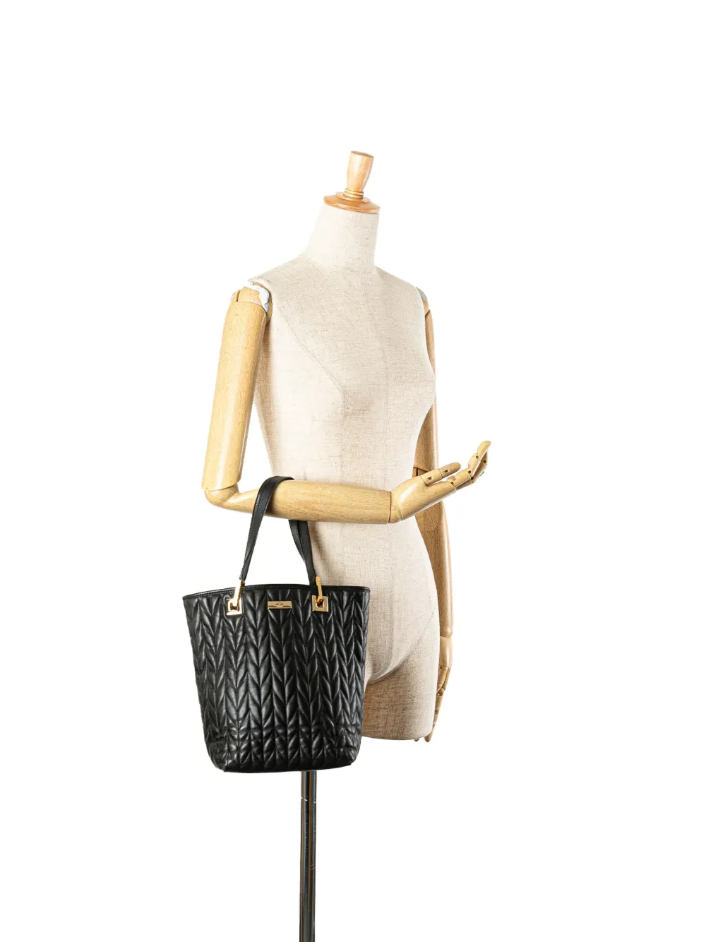 Gucci Pre-Owned شنطة عملية جلد مبطنة من القرن الـ20 | كلاسيكيات | Image 2