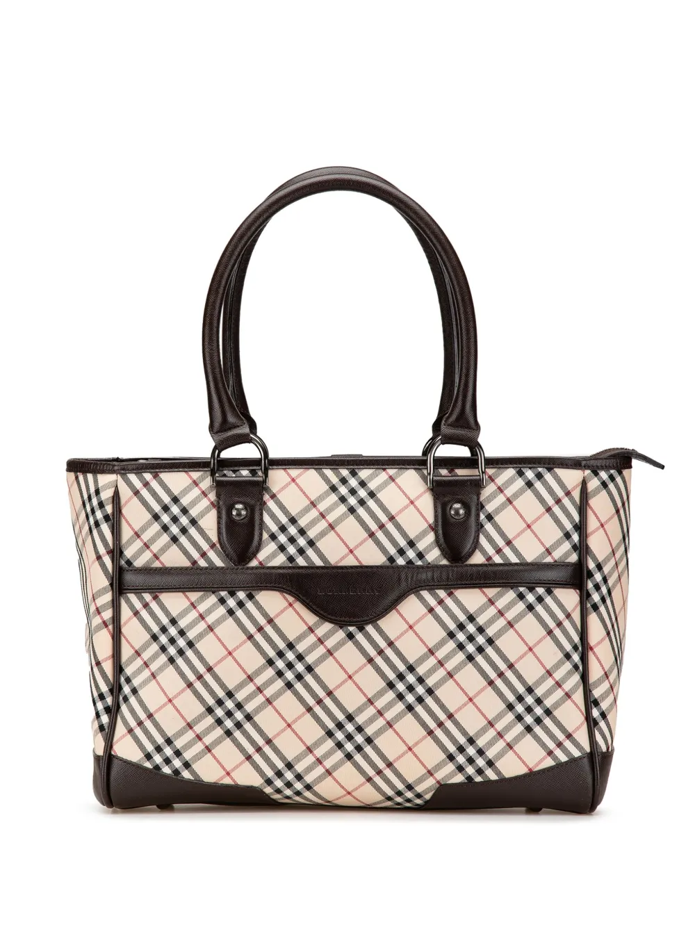 Pre-owned Burberry 2000-2017 Nova Check Canvas Tote Bag