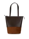 Burberry Pre-Owned 2000-2017 Calfskin and Suede tote bag - Brown