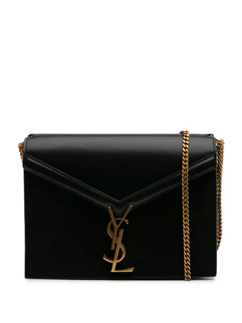 Saint Laurent Pre-Owned 2019 Suede and Calfskin Monogram Cassandra Clasp Bag crossbody bag