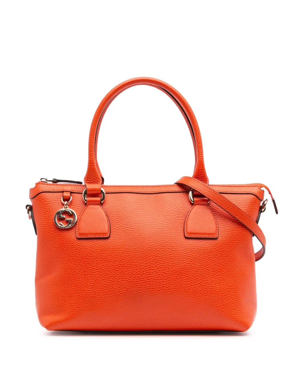 Gucci Pre-Owned 2016-2024 Leather Charmy satchel | Orange | Image 1