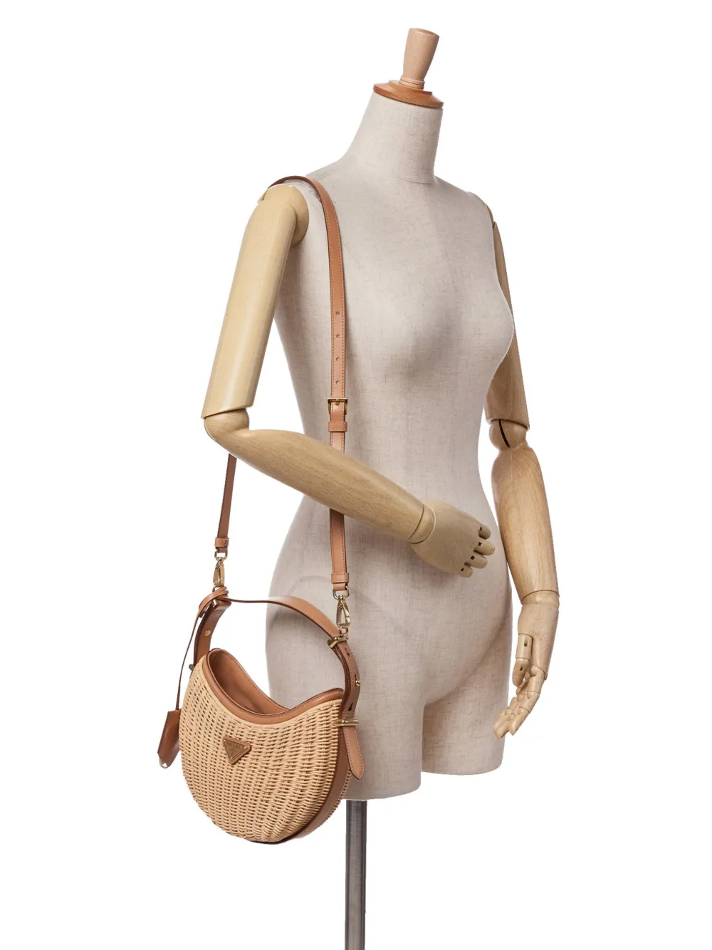 Prada Pre-Owned 2013-2024 Wicker Arque satchel | Pre-Owned | Image 2