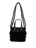 Ferragamo fringed tote bag - Black