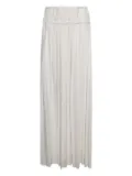 Ferragamo pleated midi skirt - White