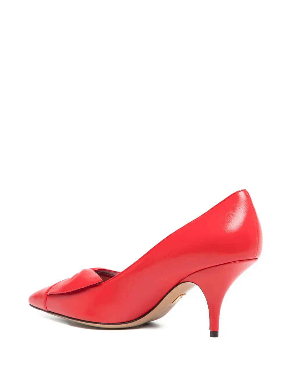 Ferragamo 70mm bow pumps Red