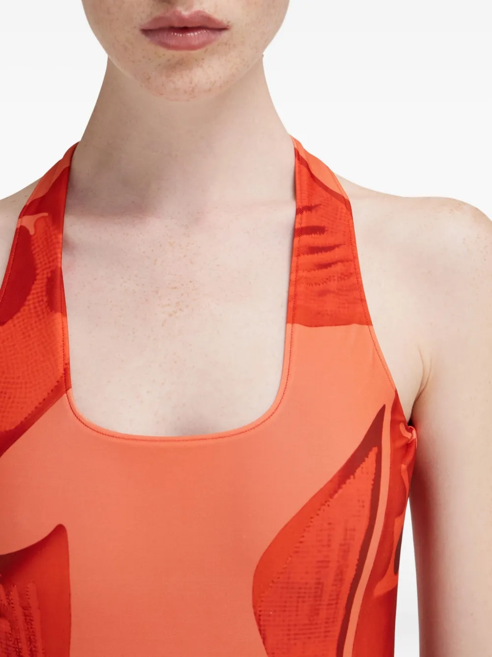 Ferragamo Badpak met vissenprint Rood