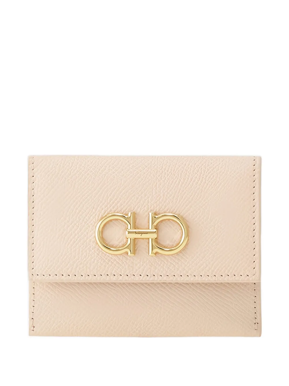 Ferragamo Gancini-embellished Cardholder In Pink