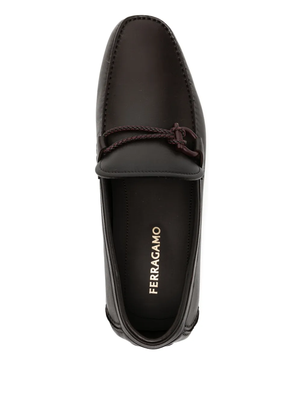 Ferragamo Gancini leather loafers Bruin