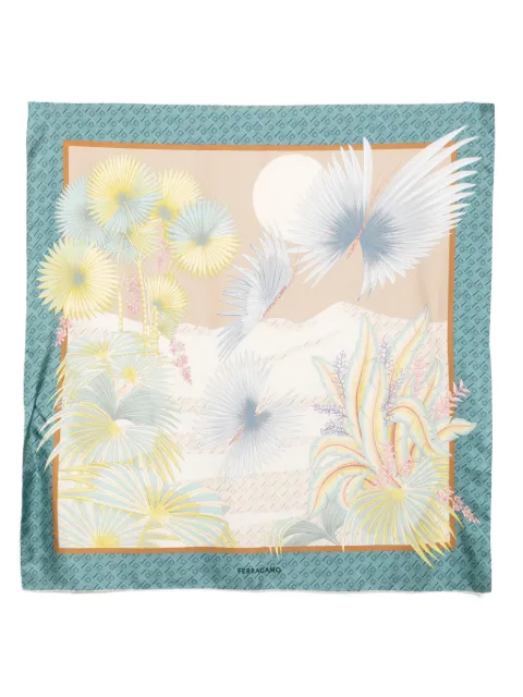 Ferragamo dure print silk scarf