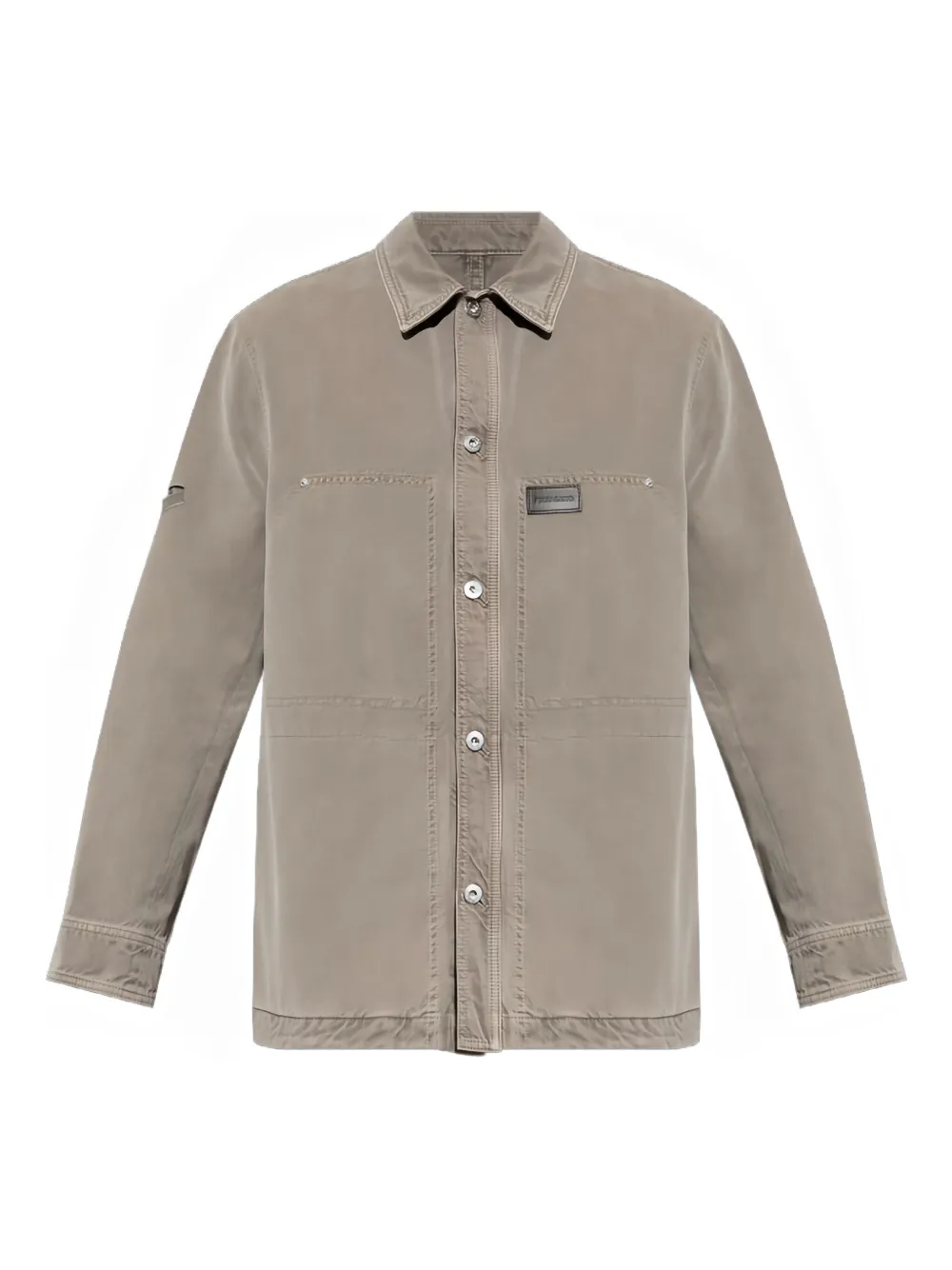 Ferragamo patch-pocket shirt | Grey | Image 1