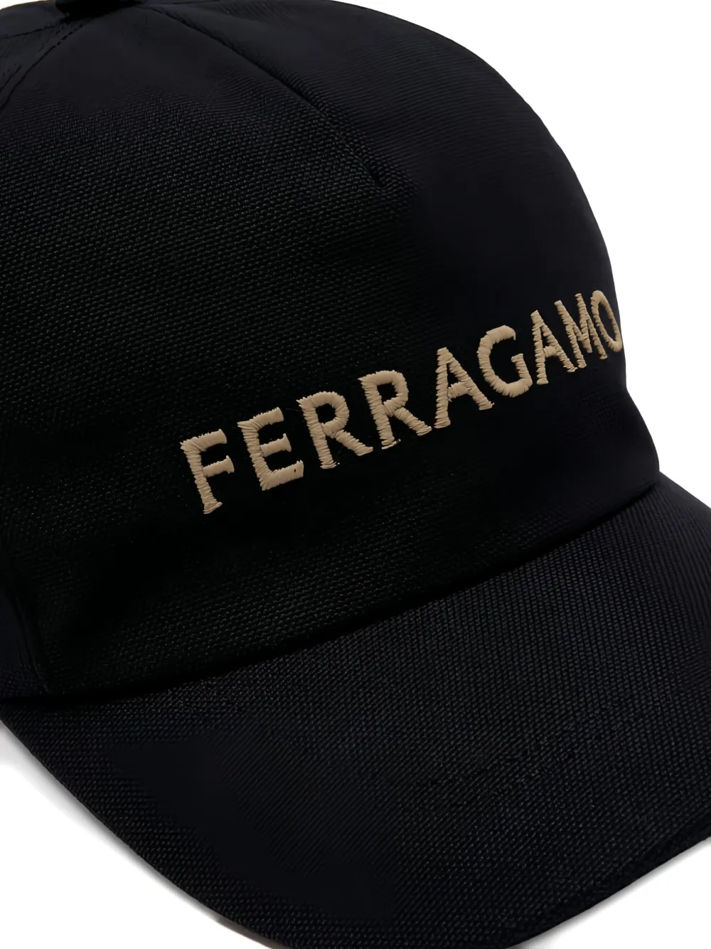 Ferragamo Honkbalpet met geborduurd logo Zwart