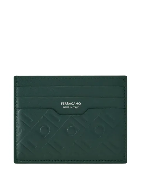 Ferragamo monogram-embossed cardholder