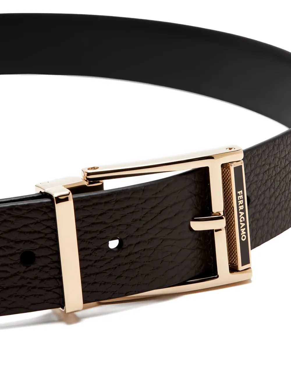 Ferragamo leather branded-buckle belt - Bruin