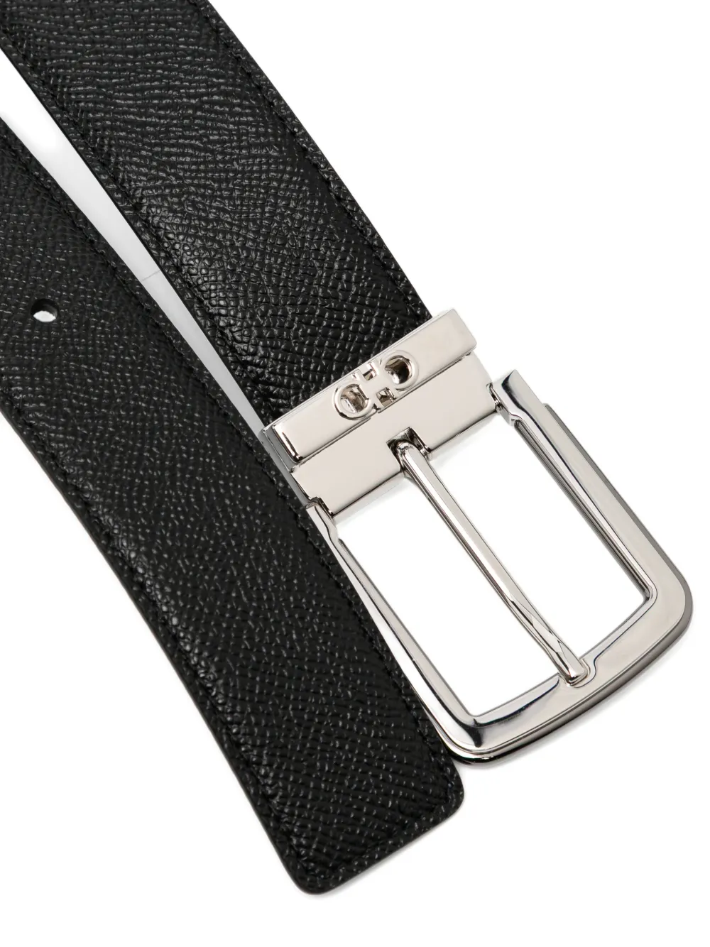 Ferragamo reversible-design leather belt - Zwart