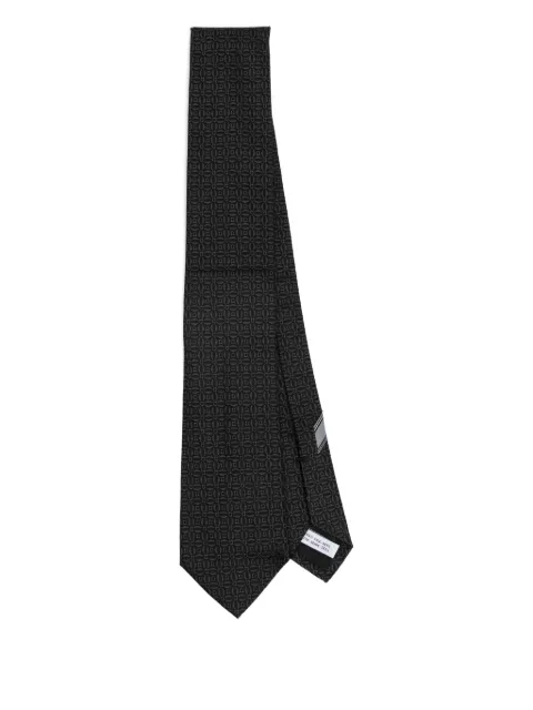 Ferragamo Gancini-print silk tie