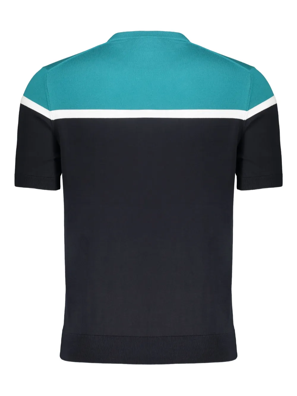 Moorer Ethan knitted T-shirt - Blauw
