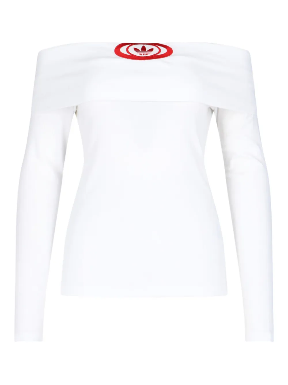 adidas top con hombros descubiertos | blanco | Image 1