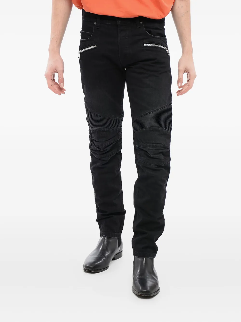 Balmain Slim-fit Biker Jeans