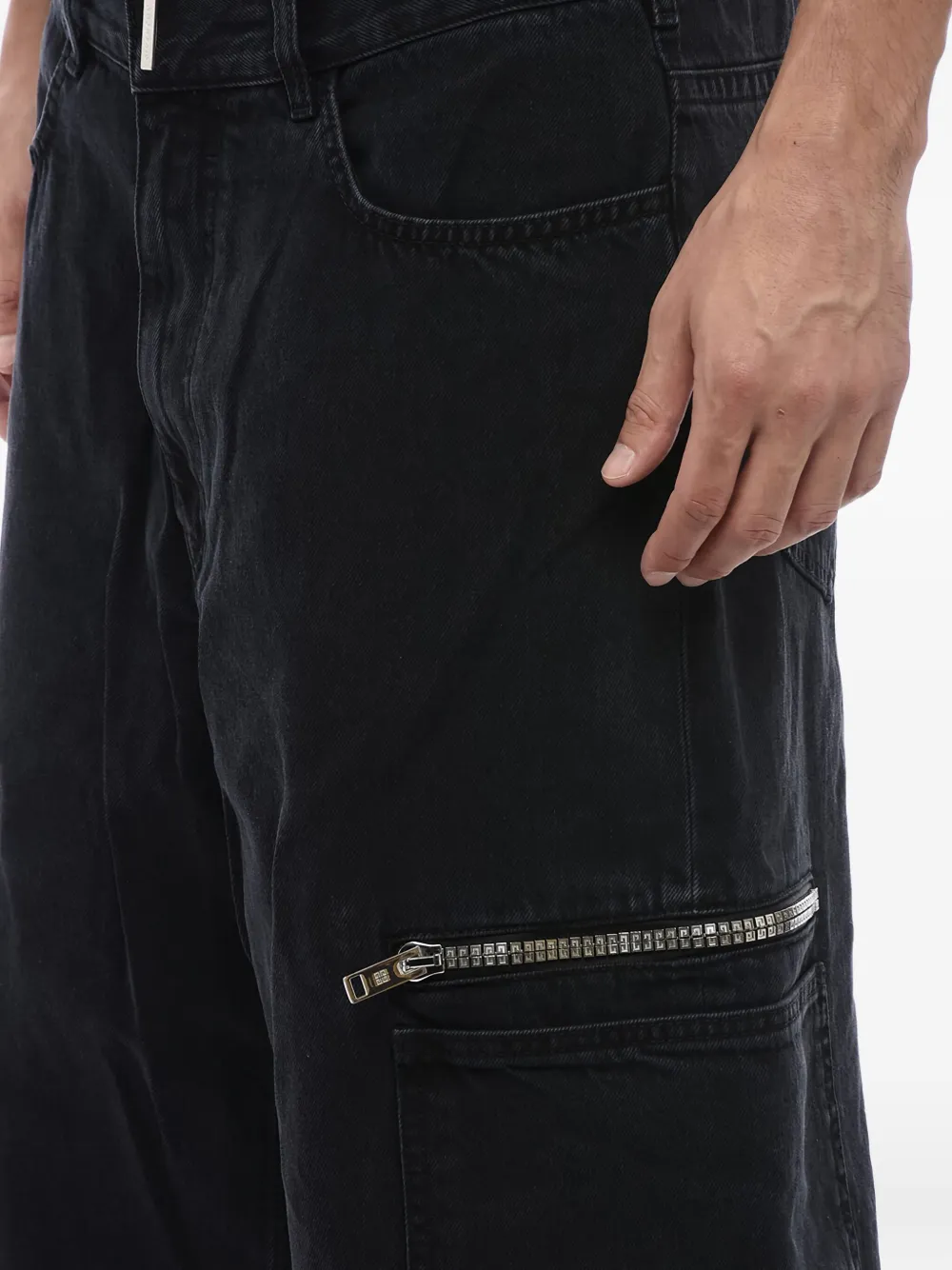 Givenchy Denim cargo shorts Zwart