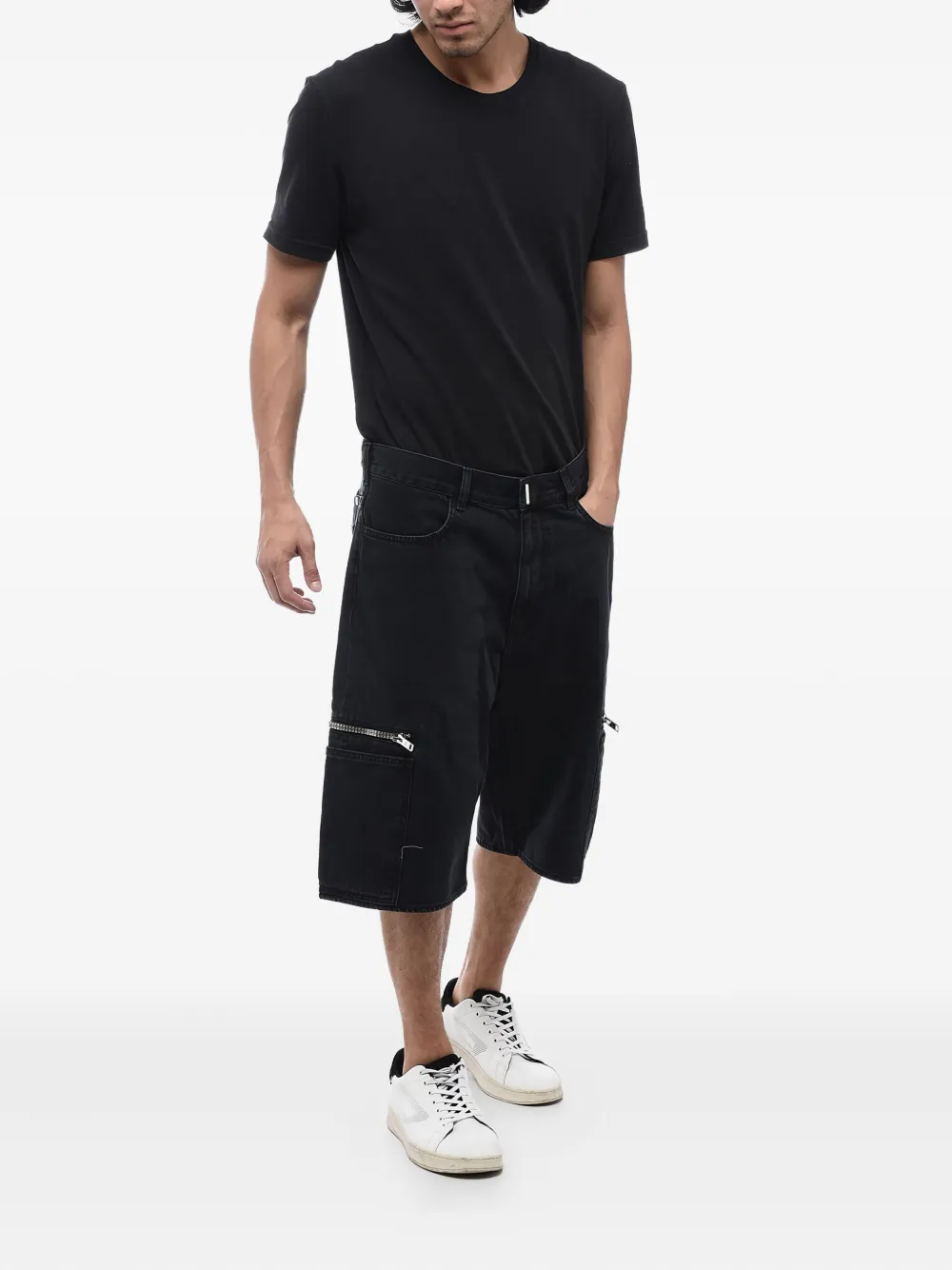 Givenchy Denim cargo shorts - Zwart