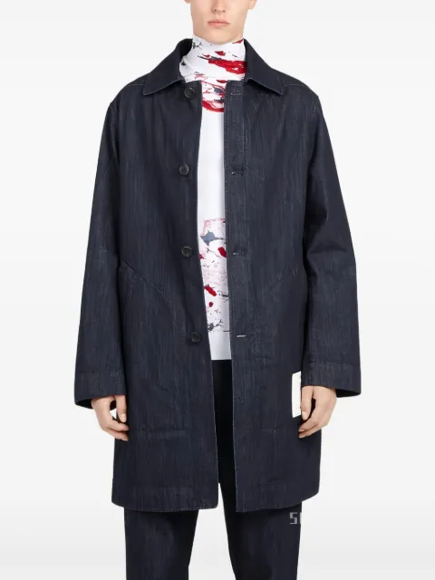 Ferragamo denim buttoned coat