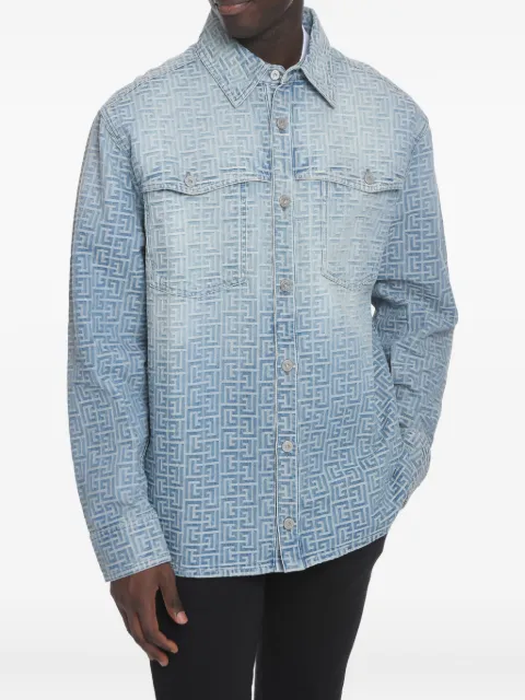 Balmain chamarra de mezclilla