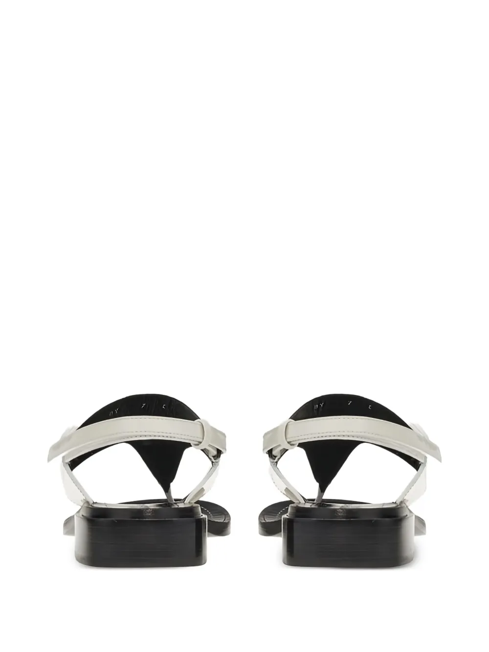 Ferragamo Nya leather ankle-strap sandals White