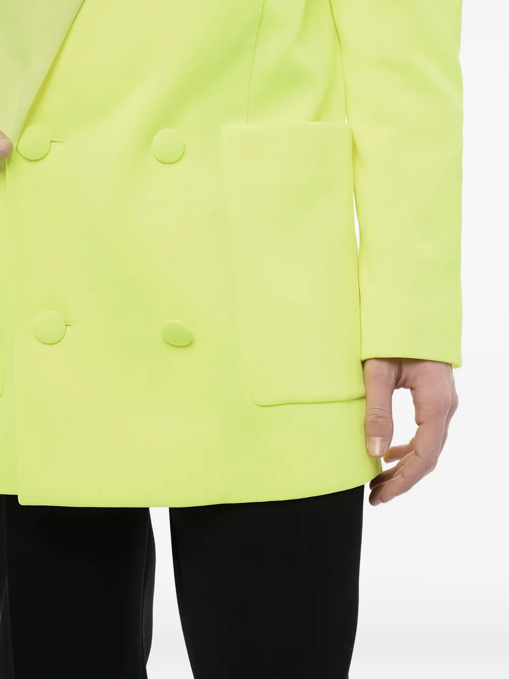 Balmain Blazer met dubbele rij knopen Geel