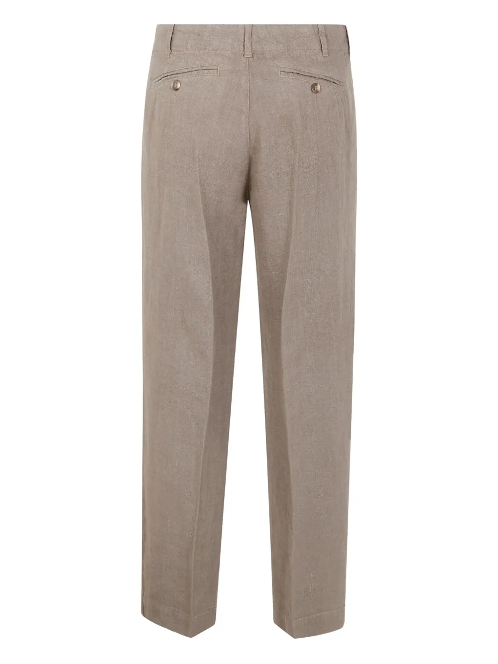 Kiltie linen trousers - Bruin