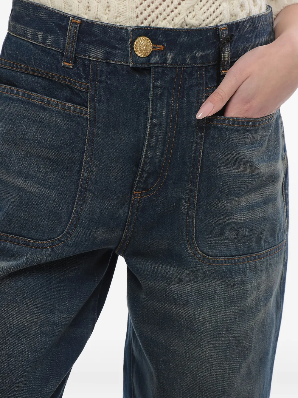 Balmain Katoenen jeans Blauw