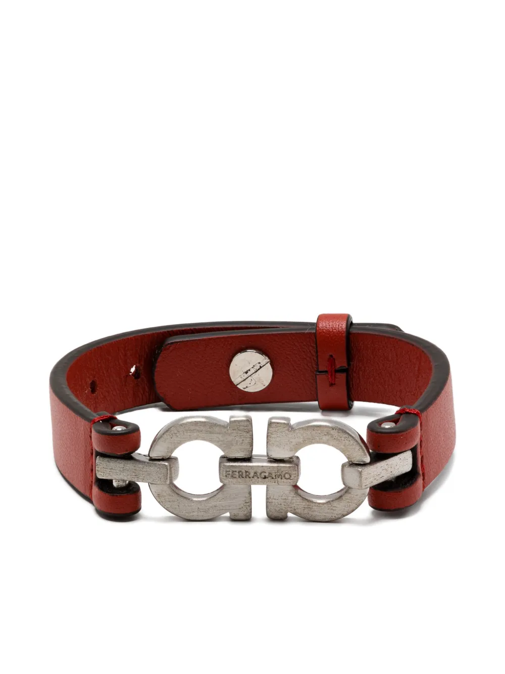 Ferragamo double-Gancini bracelet | Red | Image 1