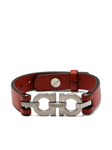 Ferragamo Bracciale con doppio Gancini