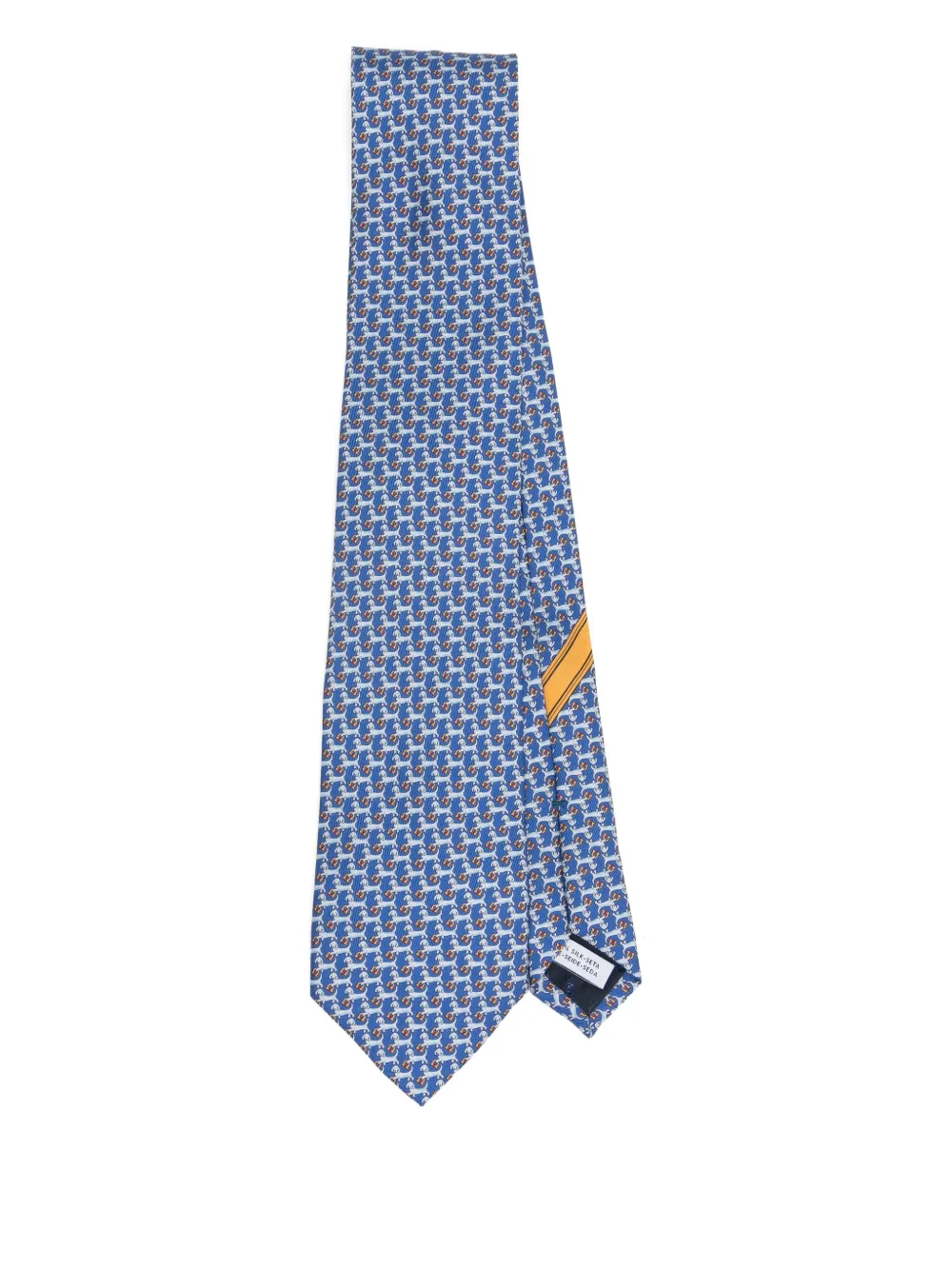 Ferragamo printed silk tie | Blue | Image 1