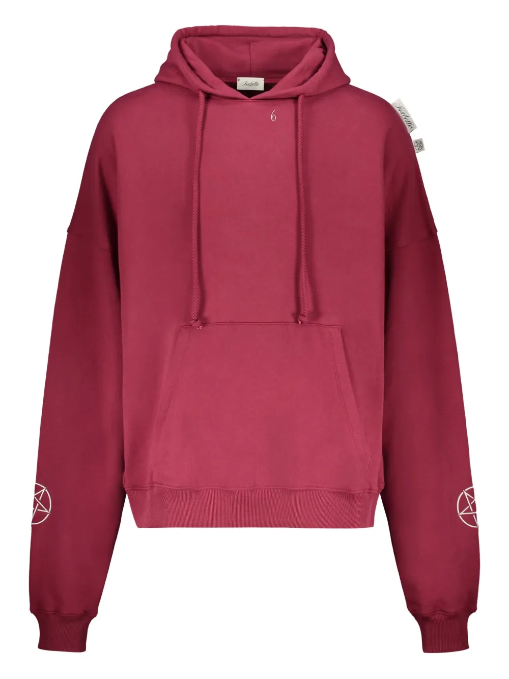 graphic-print cotton hoodie