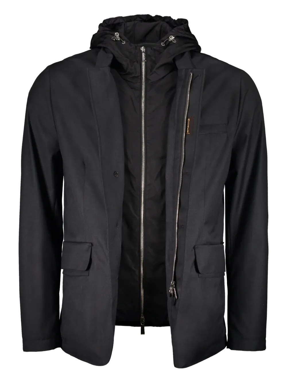Moorer Rodney-Pum jack met gelaagd design Grijs