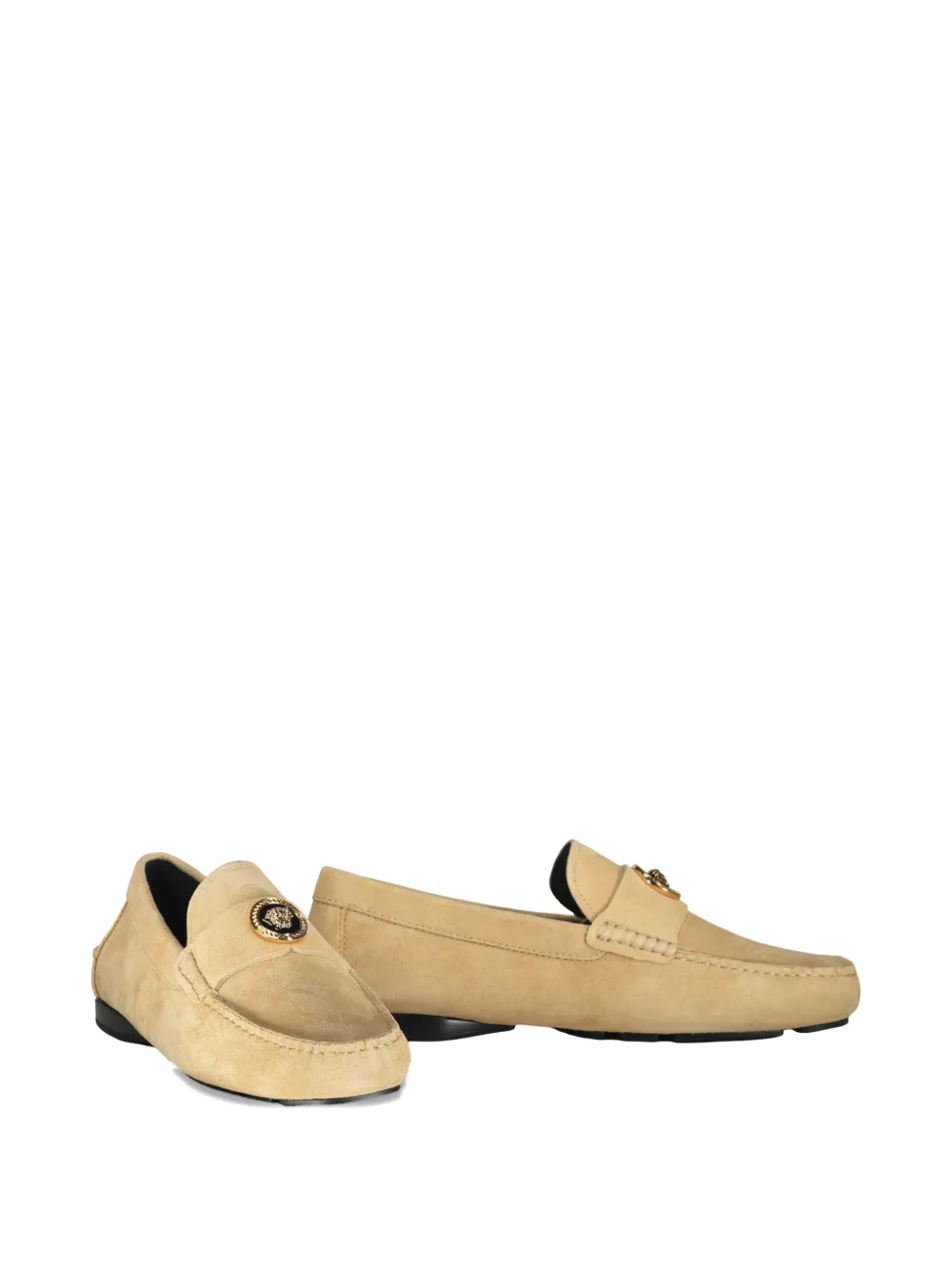 Versace leather loafers - Beige