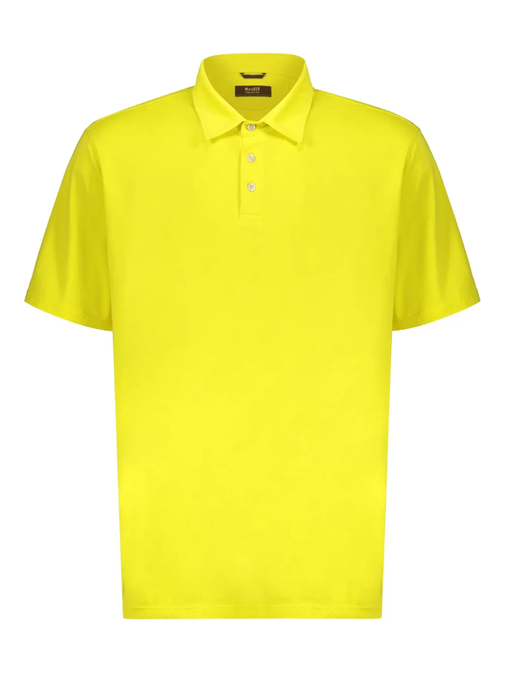 Moorer playera tipo polo Pachino de algodón | amarillo | Image 1